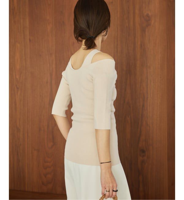 Plage「layered rib ニットT」|ニット・セーター|