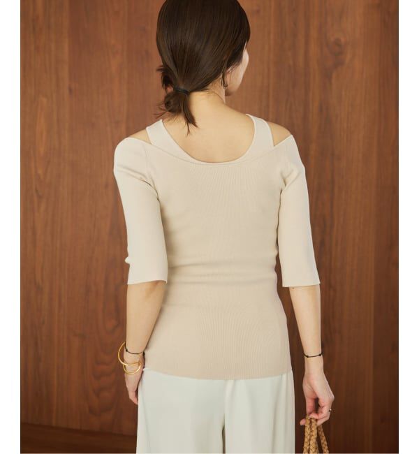 Plage「layered rib ニットT」|ニット・セーター|