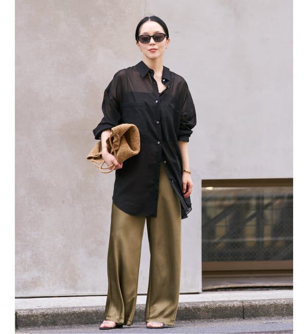 Plage「sheer cotton tunic シャツ」|シャツ・ブラウス|