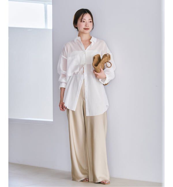 Plage「sheer cotton tunic シャツ」|シャツ・ブラウス|