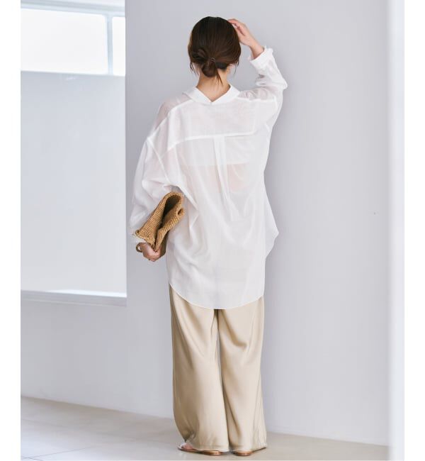 Plage「sheer cotton tunic シャツ」|シャツ・ブラウス|