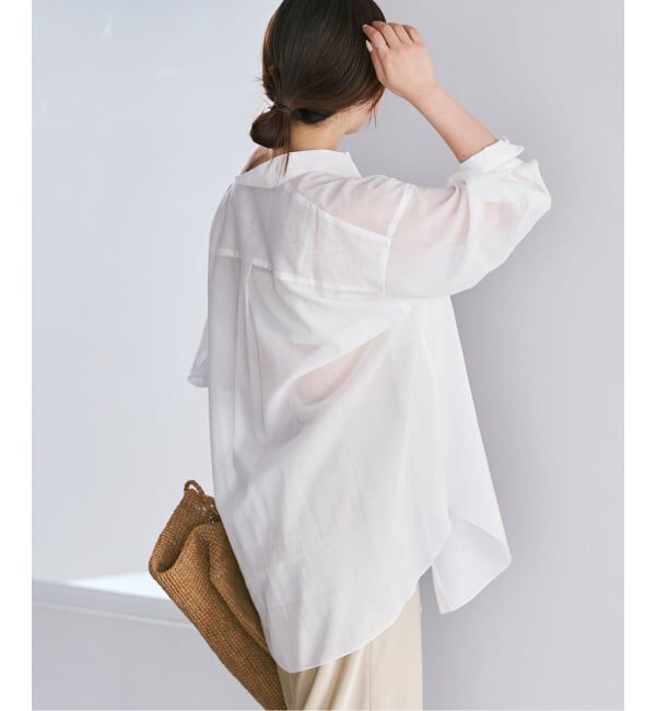 Plage「sheer cotton tunic シャツ」|シャツ・ブラウス|
