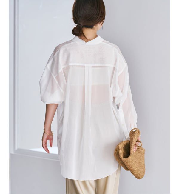Plage「sheer cotton tunic シャツ」|シャツ・ブラウス|