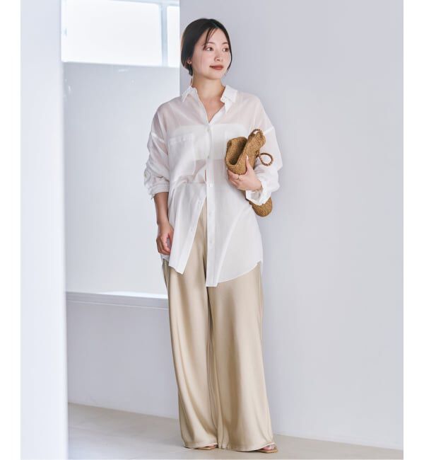 Plage「sheer cotton tunic シャツ」|シャツ・ブラウス|