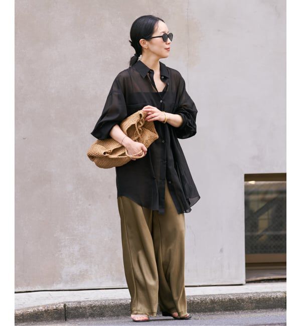 Plage「sheer cotton tunic シャツ」|シャツ・ブラウス|