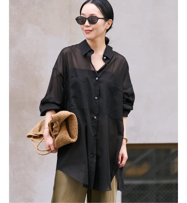 Plage「sheer cotton tunic シャツ」|シャツ・ブラウス|