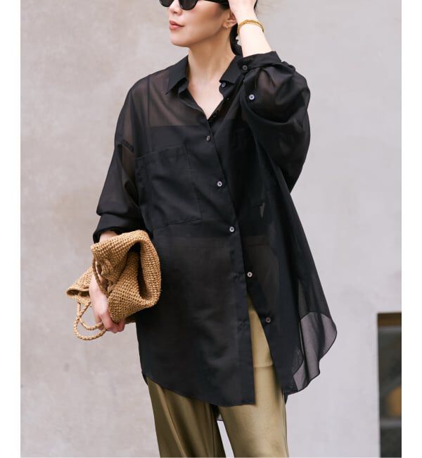 Plage「sheer cotton tunic シャツ」|シャツ・ブラウス|