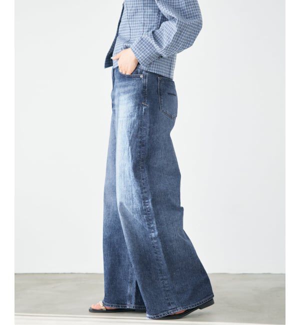 IENA「YANUK/ヤヌーク 別注 MARY Baggy straight デニムパンツ 57162501」|デニム|