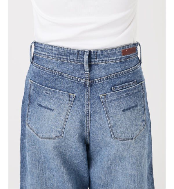 IENA「YANUK/ヤヌーク 別注 MARY Baggy straight デニムパンツ 57162501」|デニム|