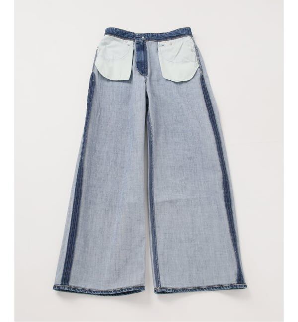 IENA「YANUK/ヤヌーク 別注 MARY Baggy straight デニムパンツ 57162501」|デニム|