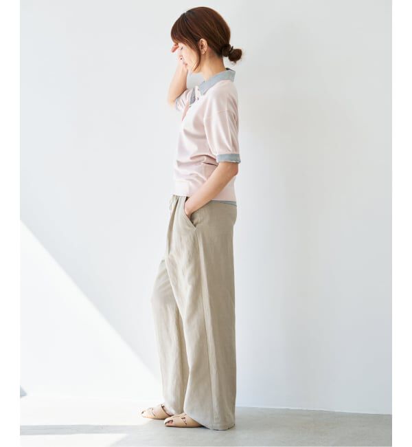 IENA「ウォッシャブル リネンレーヨンイージーパンツ」|その他|