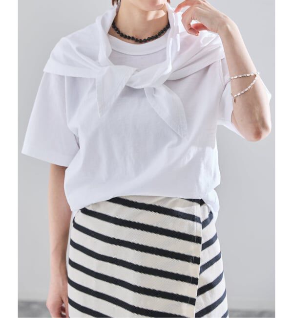 IENA「CURRENTAGE/カレンテージ デザインカットソー A2561UTS412」|Tシャツ・カットソー|ホワイト