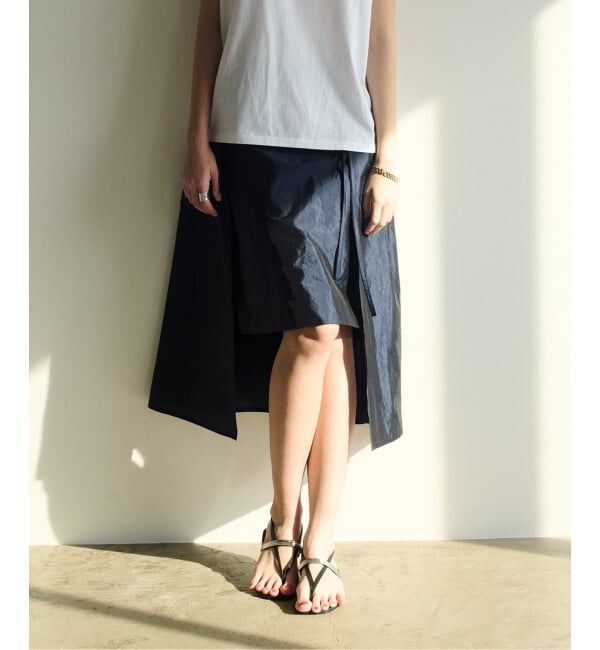 VERMEIL par iena「Fabrica Layered スカート」|スカート|ネイビー