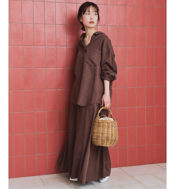 SLOBE IENA「《シリーズあり/セットアップ可/予約》製品染め スカート」|スカート|