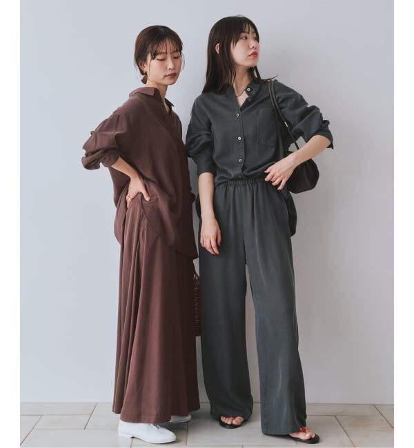 SLOBE IENA「《シリーズあり/セットアップ可/予約》製品染め スカート」|スカート|
