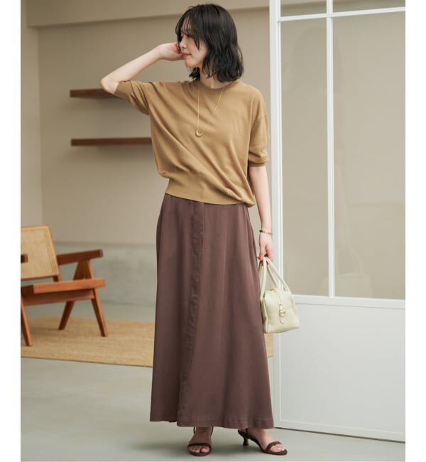 SLOBE IENA「《シリーズあり/セットアップ可/予約》製品染め スカート」|スカート|