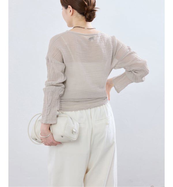 IENA「《追加》LES ATELIERS FRANCAIS DE CONFECTION T Manches Longues PE26TSMLGDC」|シャツ・ブラウス|