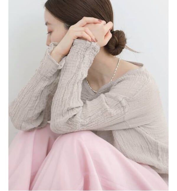 IENA「《追加》LES ATELIERS FRANCAIS DE CONFECTION T Manches Longues PE26TSMLGDC」|シャツ・ブラウス|