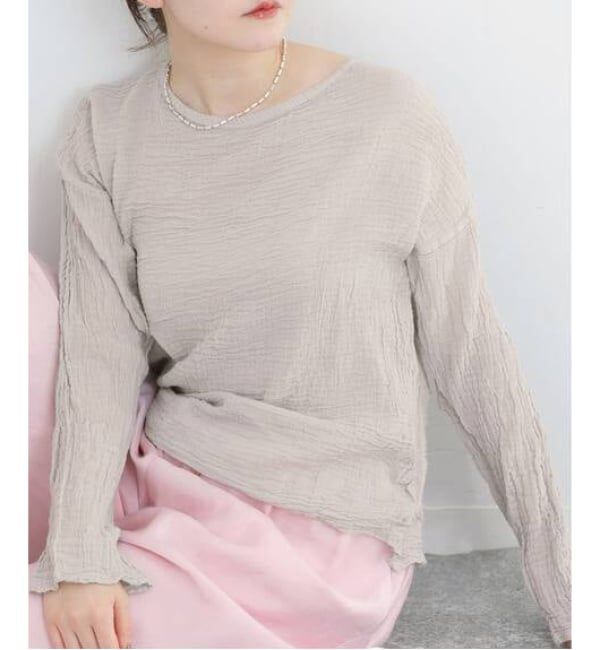 IENA「《追加》LES ATELIERS FRANCAIS DE CONFECTION T Manches Longues PE26TSMLGDC」|シャツ・ブラウス|