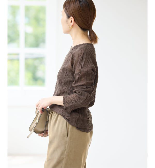 IENA「《追加》LES ATELIERS FRANCAIS DE CONFECTION T Manches Longues PE26TSMLGDC」|シャツ・ブラウス|