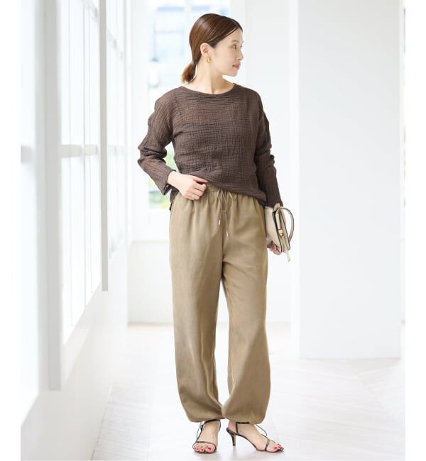 IENA「《追加》LES ATELIERS FRANCAIS DE CONFECTION T Manches Longues PE26TSMLGDC」|シャツ・ブラウス|