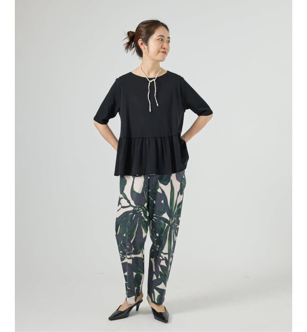 VERMEIL par iena「Leaf print パンツ」|その他|