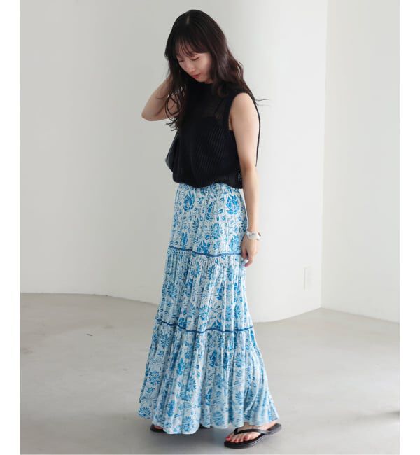 SLOBE IENA「《シリーズあり》India Flower スカート」|スカート|