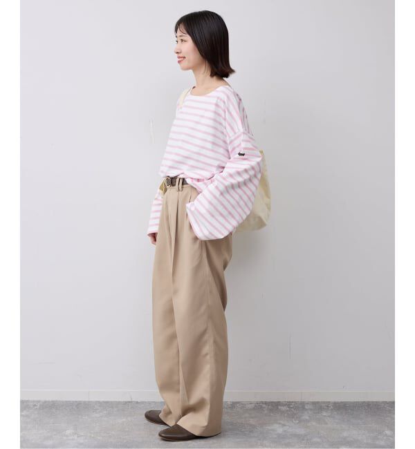 SLOBE IENA「《追加予約》LE MINOR/ルミノア SLOBE別注 ビッグボーダロンTEE」|Tシャツ・カットソー|
