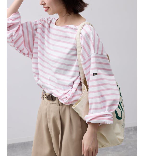 SLOBE IENA「《追加予約》LE MINOR/ルミノア SLOBE別注 ビッグボーダロンTEE」|Tシャツ・カットソー|