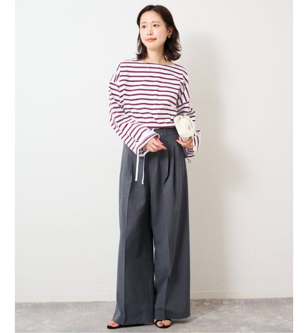 SLOBE IENA「《追加予約》LE MINOR/ルミノア SLOBE別注 ビッグボーダロンTEE」|Tシャツ・カットソー|