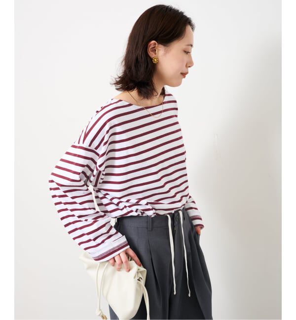 SLOBE IENA「《追加予約》LE MINOR/ルミノア SLOBE別注 ビッグボーダロンTEE」|Tシャツ・カットソー|