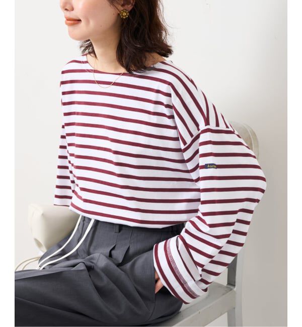 SLOBE IENA「《追加予約》LE MINOR/ルミノア SLOBE別注 ビッグボーダロンTEE」|Tシャツ・カットソー|