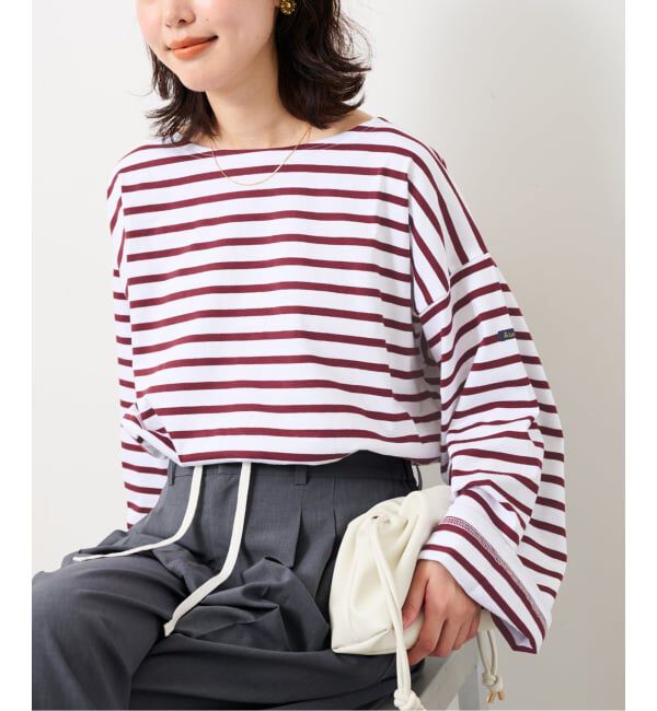 SLOBE IENA「《追加予約》LE MINOR/ルミノア SLOBE別注 ビッグボーダロンTEE」|Tシャツ・カットソー|