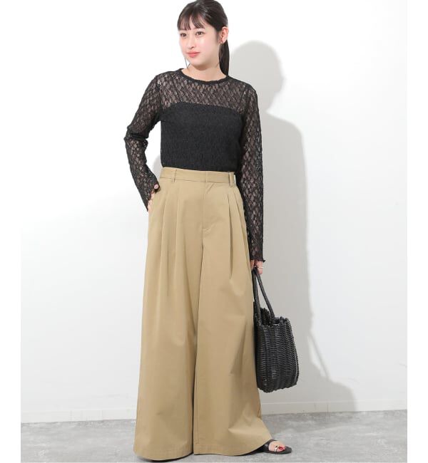 JOURNAL STANDARD relume「《WEB限定追加3》フラワーシアーレースロングスリーブ」|Tシャツ・カットソー|