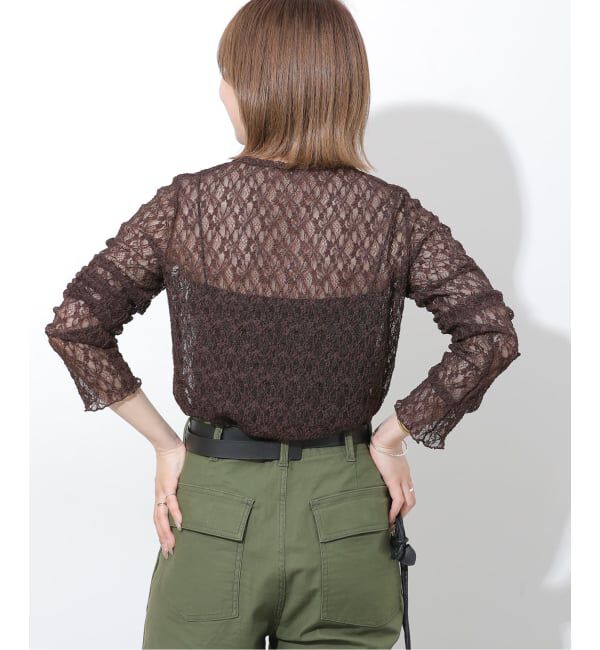 JOURNAL STANDARD relume「《WEB限定追加3》フラワーシアーレースロングスリーブ」|Tシャツ・カットソー|