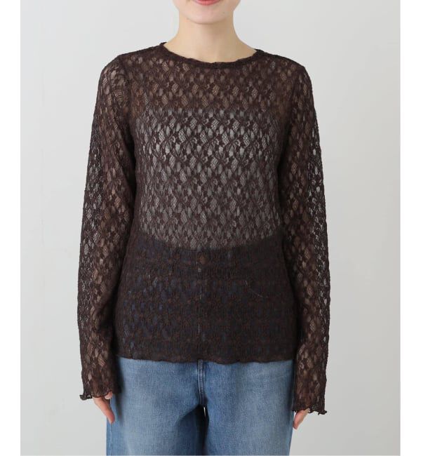 JOURNAL STANDARD relume「《WEB限定追加3》フラワーシアーレースロングスリーブ」|Tシャツ・カットソー|
