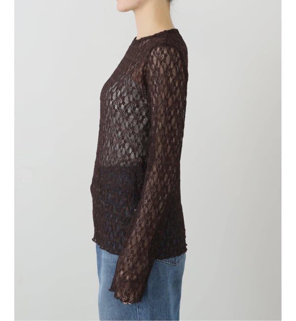 JOURNAL STANDARD relume「《WEB限定追加3》フラワーシアーレースロングスリーブ」|Tシャツ・カットソー|