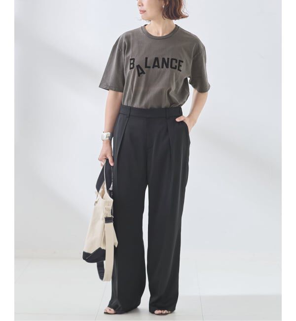 journal standard L'essage「《別注》【MIXTA/ミクスタ】BALANCE CREW T-SHIRTS：Tシャツ」|Tシャツ・カットソー|