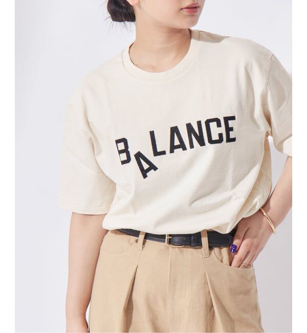 journal standard L'essage「《別注》【MIXTA/ミクスタ】BALANCE CREW T-SHIRTS：Tシャツ」|Tシャツ・カットソー|