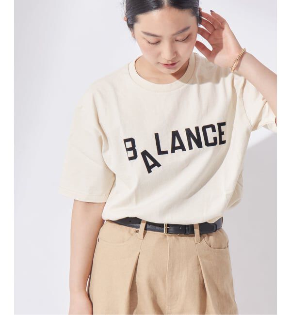 journal standard L'essage「《別注》【MIXTA/ミクスタ】BALANCE CREW T-SHIRTS：Tシャツ」|Tシャツ・カットソー|ナチュラル
