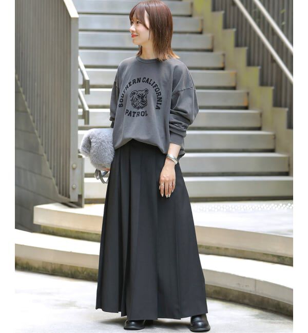 JOURNAL STANDARD relume「《WEB限定追加予約》ワイドプリーツイージースカート」|スカート|