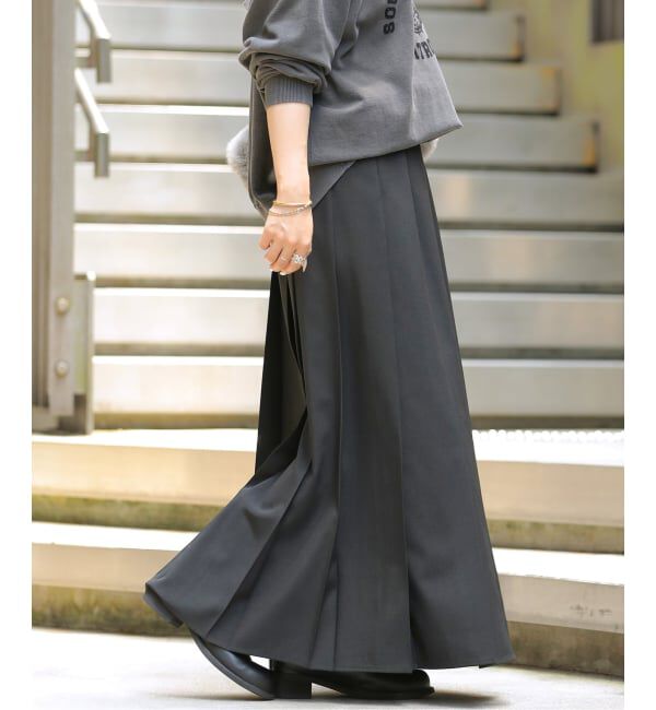JOURNAL STANDARD relume「《WEB限定追加予約》ワイドプリーツイージースカート」|スカート|