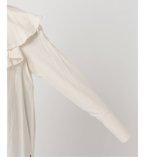 journal standard L'essage「《予約》Uhr/ウーア Cotton Silk Ruffle Frill Shirt シャツ」|シャツ・ブラウス|