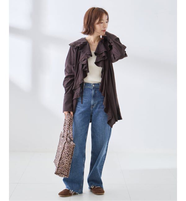 journal standard L'essage「《予約》Uhr/ウーア Cotton Silk Ruffle Frill Shirt シャツ」|シャツ・ブラウス|