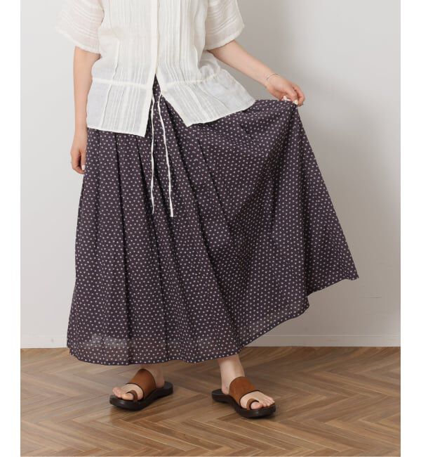 journal standard luxe「【SOIL 】FLOWER PRINT GATHERED SKIRT」|スカート|