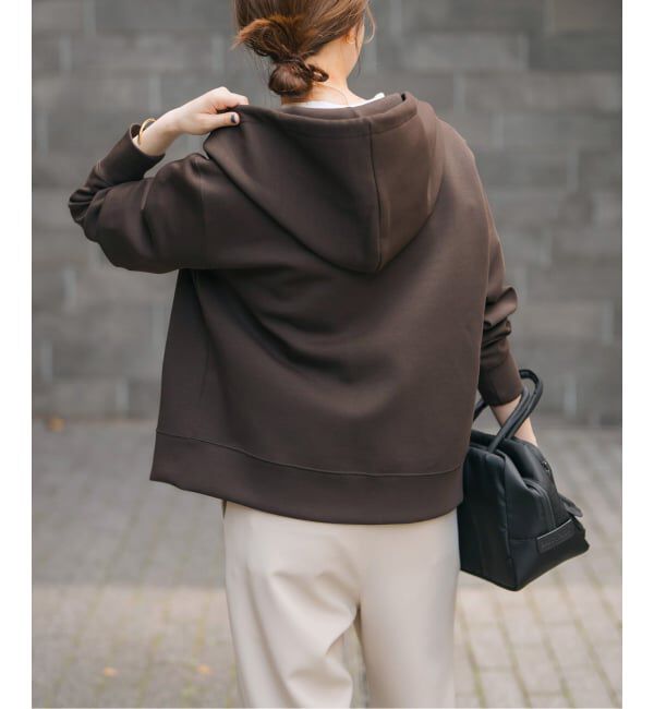 Spick and Span「《WEB限定カラー有り / 追加予約》ストレッチジップフードパーカー」|パーカー|