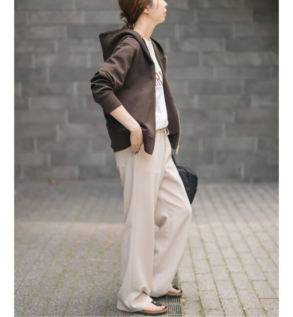 Spick and Span「《WEB限定カラー有り / 追加予約》ストレッチジップフードパーカー」|パーカー|