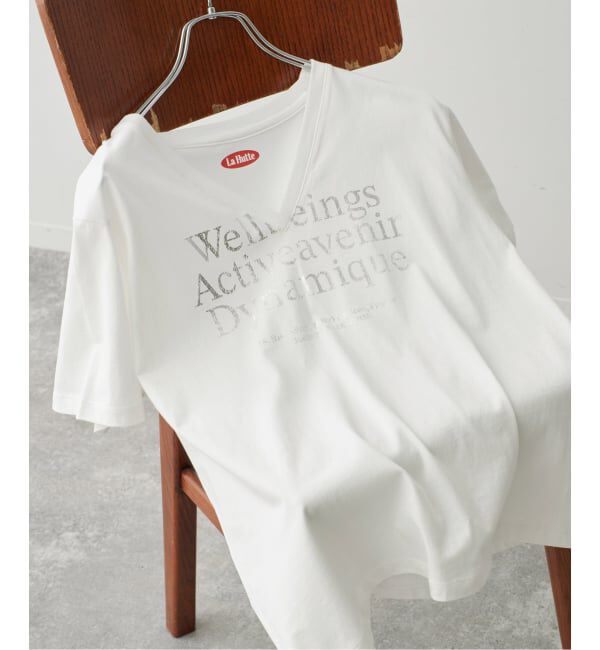 Spick and Span「《別注》La Hutte / ラ ユット V neck Tee*」|Tシャツ・カットソー|