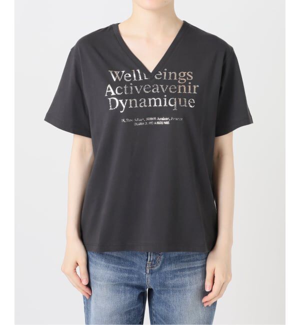 Spick and Span「《別注》La Hutte / ラ ユット V neck Tee*」|Tシャツ・カットソー|