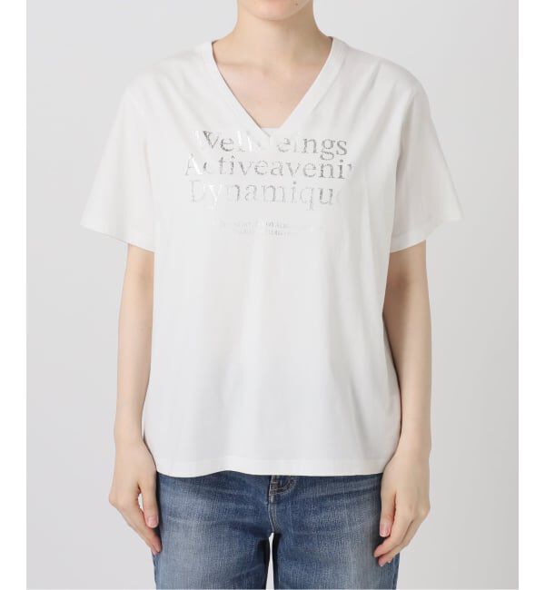Spick and Span「《別注》La Hutte / ラ ユット V neck Tee*」|Tシャツ・カットソー|